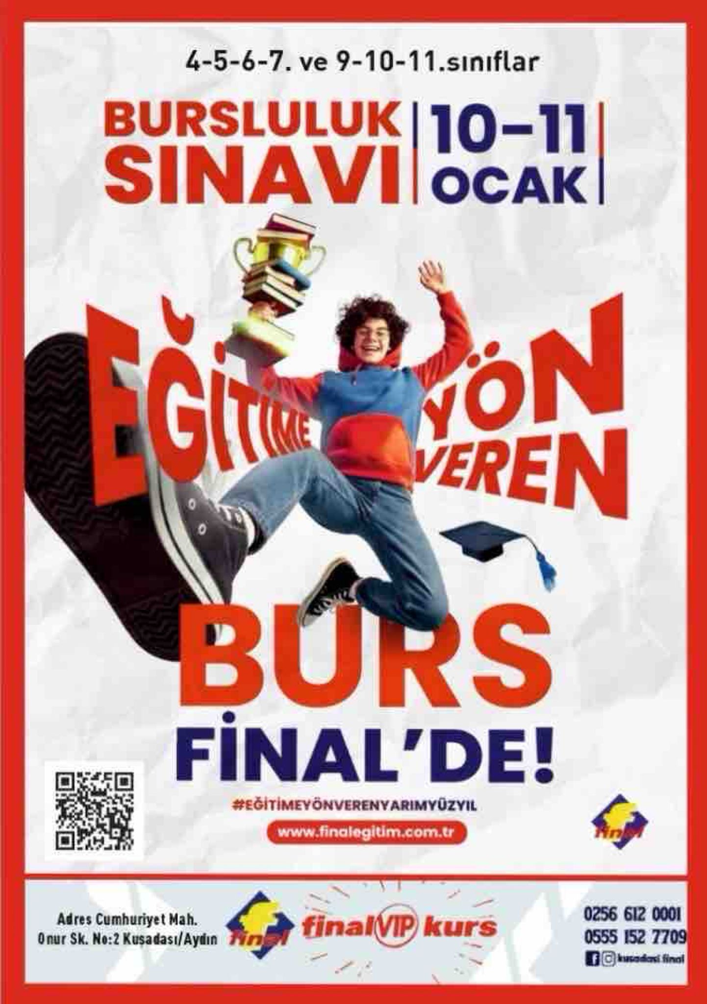 FİNAL BURSLULUK SINAVI 10-11 OCAK'TA